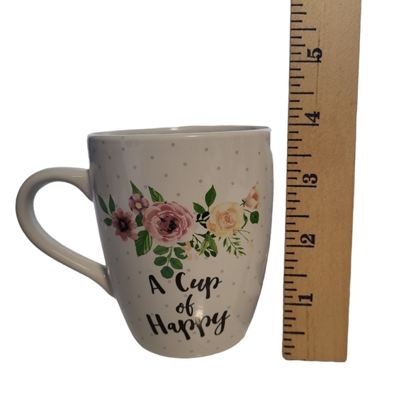 Three Coffee Cups is a Hug& Make me Smile & A cup of Happy  Set 3. - Picture 5 of 9